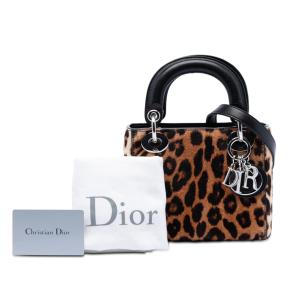 Dior Leopard Print Mini Pony Hair Lady Dior 8