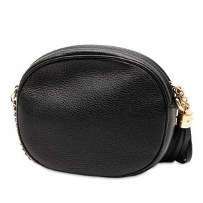 Gucci Black Mini Pebbled Calfskin Soho Chain Crossbody 2