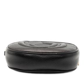 Gucci Black Mini Pebbled Calfskin Soho Chain Crossbody 3