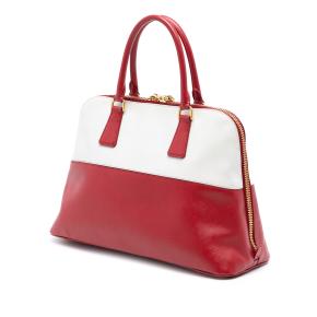 Prada Medium Bicolor Saffiano Lux Promenade Satchel 2