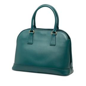 Prada Blue Medium Saffiano Lux Open Promenade Satchel 2