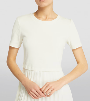 Claudie Pierlot Lace-Trim Pleated Dress 4