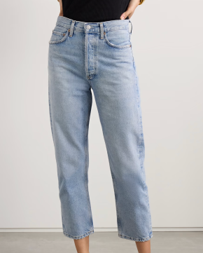 Agolde '90s Crop Mid-Rise Straight-Leg Jeans 6