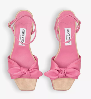 Jimmy Choo Ricia 95 Leather Platform Sandals 2