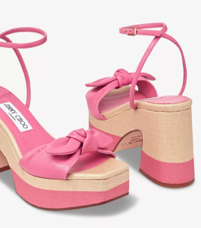 Jimmy Choo Ricia 95 Leather Platform Sandals 4