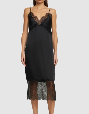 Anine Bing Amelie Silk Blend Midi Dress 4