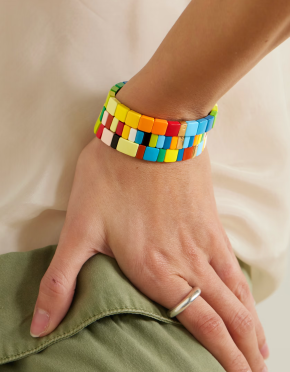 Roxanne Assoulin Rainbow Brite Set of Three Enamel Bracelets 3