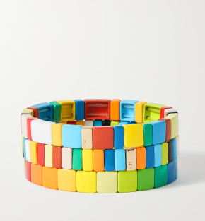 Roxanne Assoulin Rainbow Brite Set of Three Enamel Bracelets 2