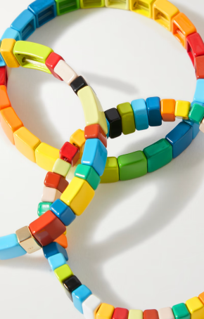 Roxanne Assoulin Rainbow Brite Set of Three Enamel Bracelets 5