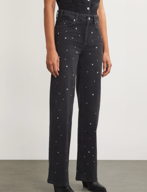 Paige  Sasha Crystal-Embellished Wide-Leg Jeans 5