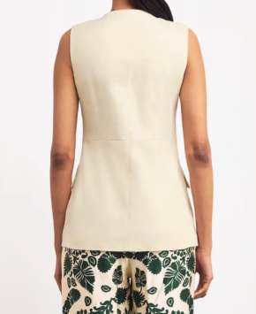 Sandro Linen Sleeveless Jacket 3