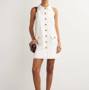 Sandro Topstitched Mini Shirt Dress 2