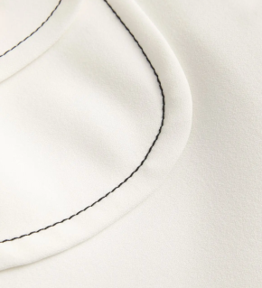 Sandro Topstitched Mini Shirt Dress 6