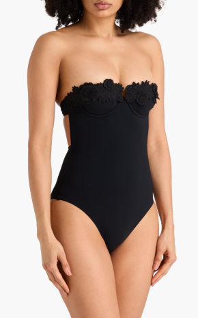 Zimmermann Floral-appliquéd underwired swimsuit 4