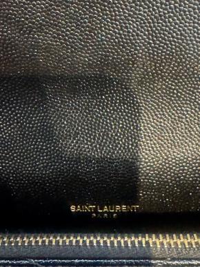 Saint Laurent Black Leather Cassandra Bag 5