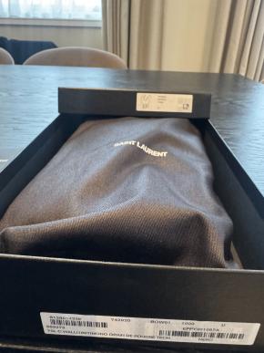 Saint Laurent Black Leather Cassandra Bag 9