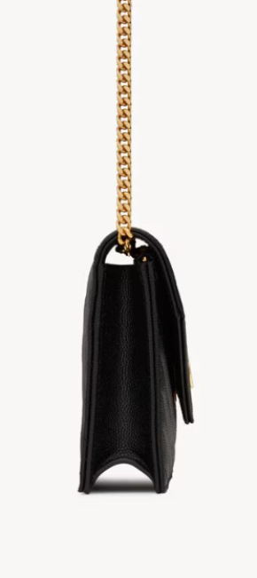 Saint Laurent Black Leather Cassandra Bag 3