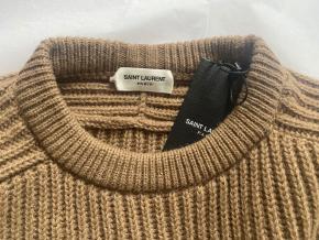 Saint Laurent Camel Hair Crew Neck Jumper 3