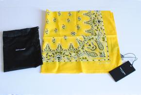 Saint Laurent Yellow Cotton Bandana Scarf 2