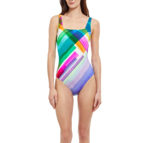 Gottex Diagonal Dreams Square Neck Swimsuit 4