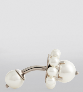 Simone Rocha Pearl Daisy Cufflink 3