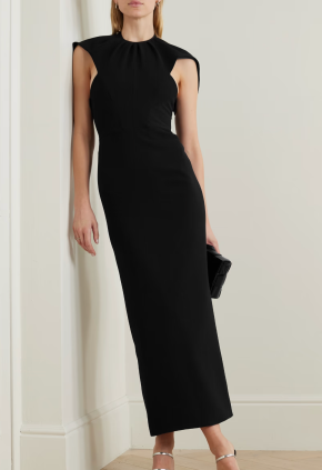 Maticevski Cypress Ruched Crepe Midi Dress 4