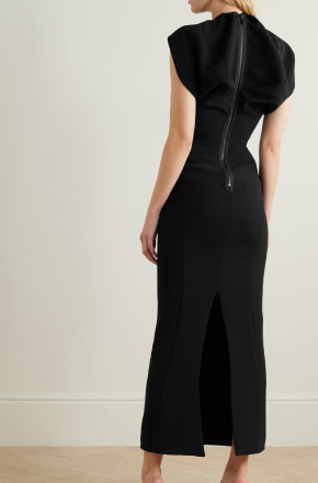 Maticevski Cypress Ruched Crepe Midi Dress 4