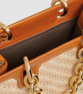 Rodo Beverly Wicker Tote Bag 3