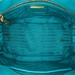 Prada Blue Mini Saffiano Lux Galleria Double Zip 4