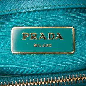 Prada Blue Mini Saffiano Lux Galleria Double Zip 5