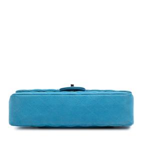 Chanel Blue Medium Classic Caviar Double Flap 3