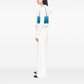 Chanel Blue Medium Classic Caviar Double Flap 7