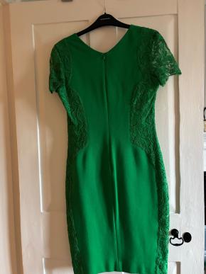 Pucci Emerald Green Lace Trim Dress 3