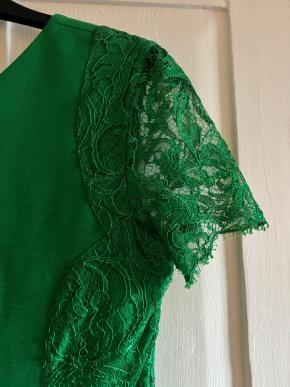 Pucci Emerald Green Lace Trim Dress 7