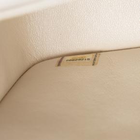 Chanel White Jumbo Classic Iridescent Caviar Double Flap 6