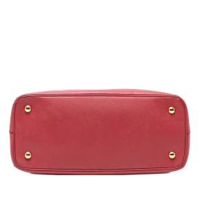 Prada Red Medium Saffiano Lux Galleria Satchel 3
