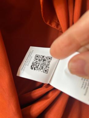 MaxMara Dark Orange Light Taffeta Trench dress 12