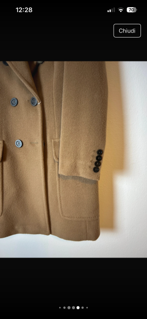 MaxMara Rabbit Collar Camel Coat 6