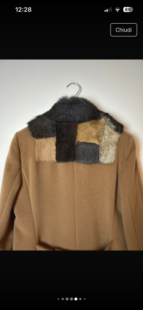 MaxMara Rabbit Collar Camel Coat 10