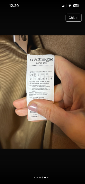 MaxMara Rabbit Collar Camel Coat 8