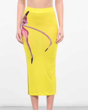 Louisa Ballou Ribbed Midi Skirt 5