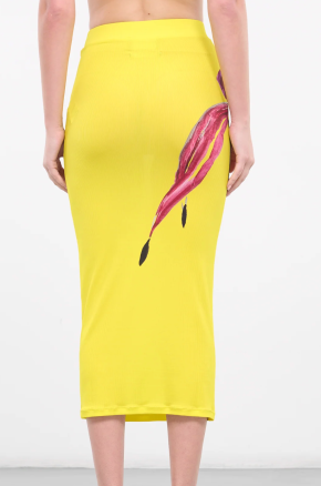 Louisa Ballou Ribbed Midi Skirt 4