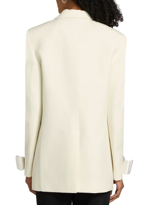 Mach & Mach  Crystalized Bow Cuff Blazer 2