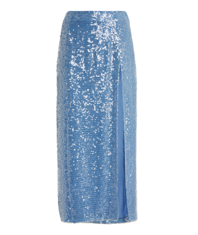 Lapointe Blue Sequin Skirt 2