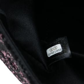 Chanel Black Medium CC Lambskin Sequin Single Flap 6