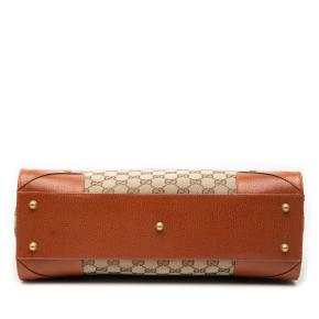 Gucci Tan GG Canvas Nailhead Bag 3