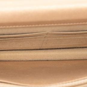 Chanel  Gold Quilted Iridescent Lambskin Coin Charm Wallet on Chain 4