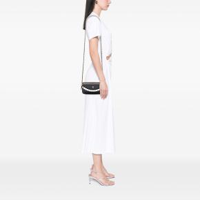 Chanel Black Quilted Goatskin Chic Pearls Double Zip Clutch With Chain 7