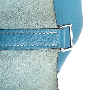 Hermes Blue Jean Clemence Picotin Lock 18 6