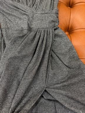 Alexandre Vauthier Silver Ruched Lurex Dress 8